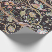 Vögel im Blumengarten, William Morris Geschenkpapier (Ecke)