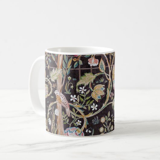Vögel im Blumengarten, William Morris Kaffeetasse (Vorderseite Links)