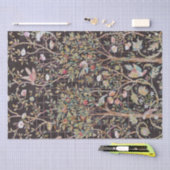 Vögel im Blumengarten, William Morris Seidenpapier (Handwerk)