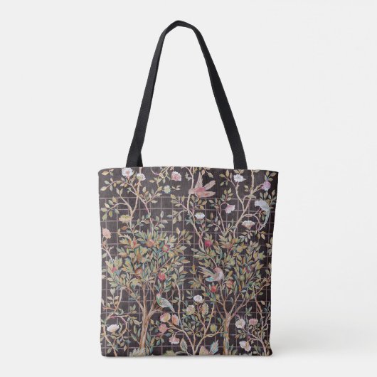 Vögel im Blumengarten, William Morris Tasche (Rückseite)