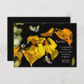 Vögel im Flight Beileid Vielen Dank Karten (Vorne/Hinten)