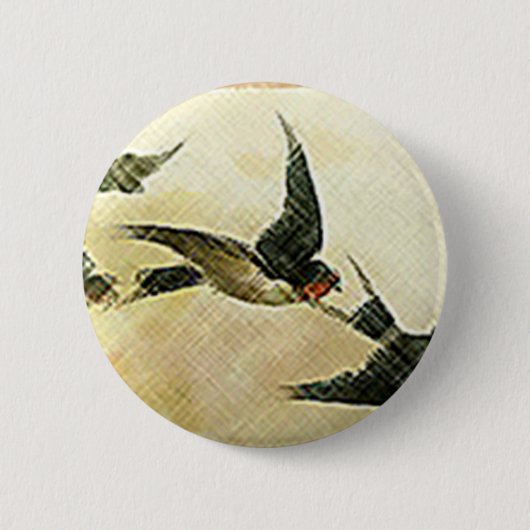 Vögel im Flug Button (Vorderseite)