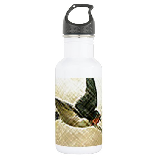 Vögel im Flug Edelstahlflasche (Vorderseite)