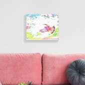 Vögel im Flug: Eine Symphonie der Freiheit" Leinwanddruck (Insitu (Wohnzimmer))