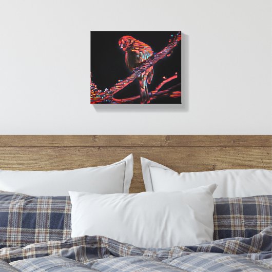 "Vögel im Flug: Eine Symphonie der Freiheit" Leinwanddruck (Insitu (Schlafzimmer))