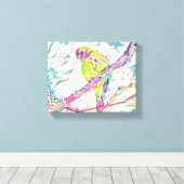 "Vögel im Flug: Eine Symphonie der Freiheit" Leinwanddruck (Insitu (Holzboden))