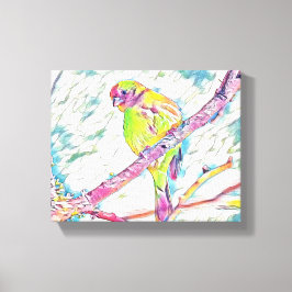 "Vögel im Flug: Eine Symphonie der Freiheit" Leinwanddruck