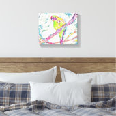 "Vögel im Flug: Eine Symphonie der Freiheit" Leinwanddruck (Insitu (Schlafzimmer))