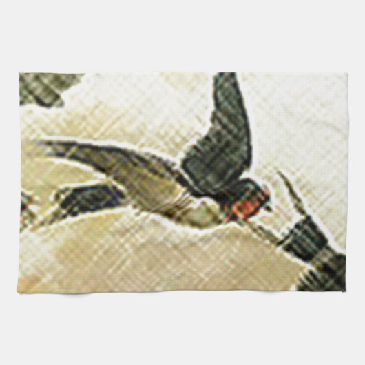 Vögel im Flug Handtuch (Horizontal)