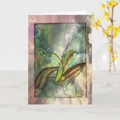 "Vögel im Flug" Karte (Gelbe Blume)