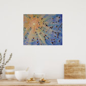 Vögel im Flug Poster (Küche)