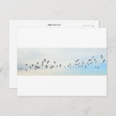 Vögel im Flug Postkarte (Vorne/Hinten)
