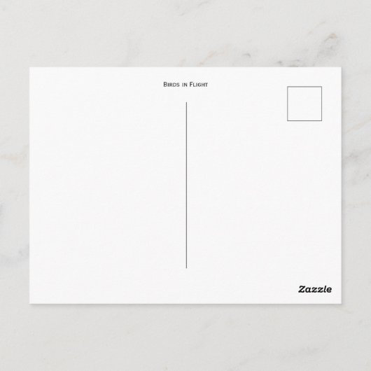 Vögel im Flug Postkarte (Rückseite)