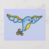 Vogel im Flug Postkarte (Vorderseite)