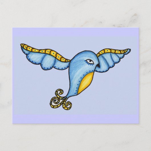 Vogel im Flug Postkarte (Vorderseite)