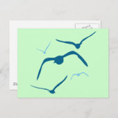 Vögel im Flug Postkarte (Vorne/Hinten)