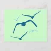 Vögel im Flug Postkarte (Vorderseite)