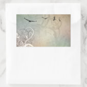 Vögel im Flug Rechteckiger Aufkleber (Tasche)