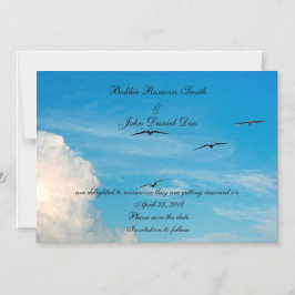 Vögel im Flug Save the Date Magneteinladung