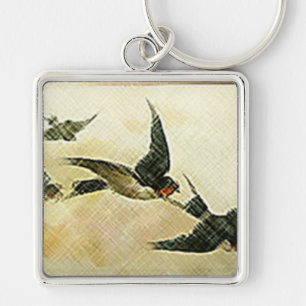 Vögel im Flug Schlüsselanhänger