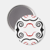 Vögel im Flug v4 Magnet (Vorderseite/Rückseite)