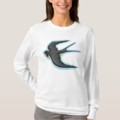 Vogel im Flug Womens Langschlauch T-Shirt (Vorderseite)