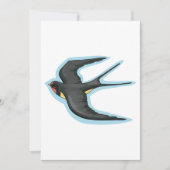 Vögel im Flugzeug Einladung (Vorderseite)