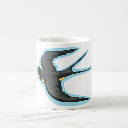 Vögel im Flugzeug Kaffeetasse