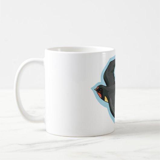 Vögel im Flugzeug Kaffeetasse (Links)
