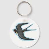 Vögel im Flugzeug Schlüsselanhänger (Vorderseite)