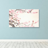 Vögel im Frühling singen Leinwanddruck (Insitu (Holzboden))