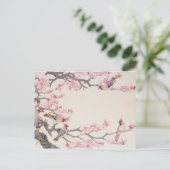 Vögel im Frühling singen Postkarte (Stehend Vorderseite)