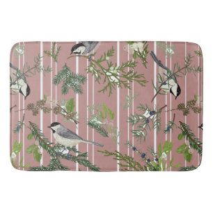 Vögel im Grünen Bath Mat Badematte