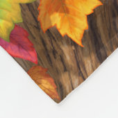 Vögel im Herbst Ahornbaum Fleecedecke (Ecke)