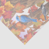 Vögel im Herbst Ahornbaum Seidenpapier (Detail)