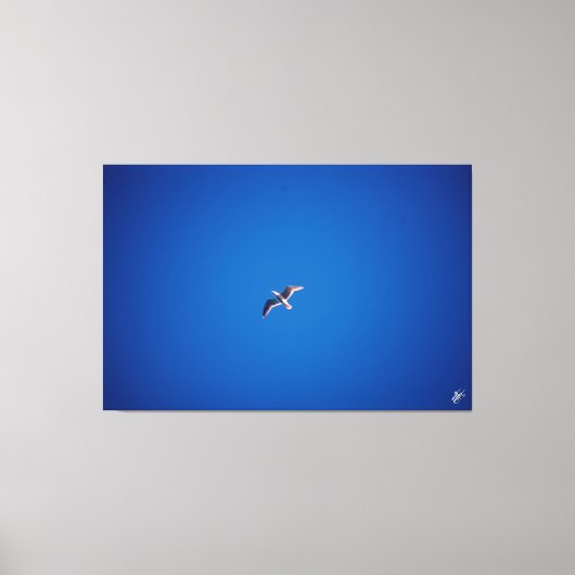 Vogel im Himmel #2 Leinwanddruck (Vorderseite)