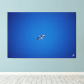 Vogel im Himmel #2 Leinwanddruck (Insitu (Holzboden))