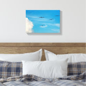Vögel im Himmel Leinwanddruck (Insitu (Schlafzimmer))