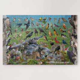 Vögel im Hinterhof der Insel Rhode Puzzle