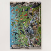 Vögel im Hinterhof der Insel Rhode Puzzle (Vertikal)