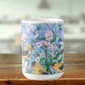 Vögel im Hinterhof Handgemalte Kunst Kaffeetasse