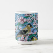 Vögel im Hinterhof Niedlich Kaffeetasse (Mittel)