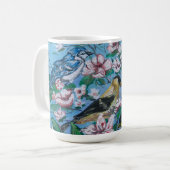 Vögel im Hinterhof Niedlich Kaffeetasse (Vorderseite Links)