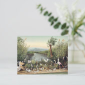 Vögel im Kaukasus Postkarte (Stehend Vorderseite)