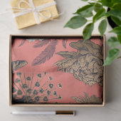 Vögel im Korallenblut Seidenpapier (Geschenk)