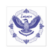 Vogel im Mandala Permastempel (Design)