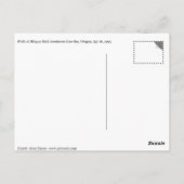 Vögel im Mingus Park, Coos Bay, Oregon Postkarte (Rückseite)