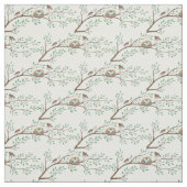 Vögel im Nest Spring Woodland Niedlich Baby Kinder Stoff (Muster)