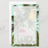 Vögel im Paradies Briefpapier (Vorne/Hinten)