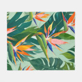 Vögel im Paradies Fleecedecke (Vorderseite (Horizontal))